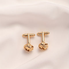 Fried Dough Twists Cufflinks Sleeve Nails Hollow Out Fashionable Men's Cufflinks