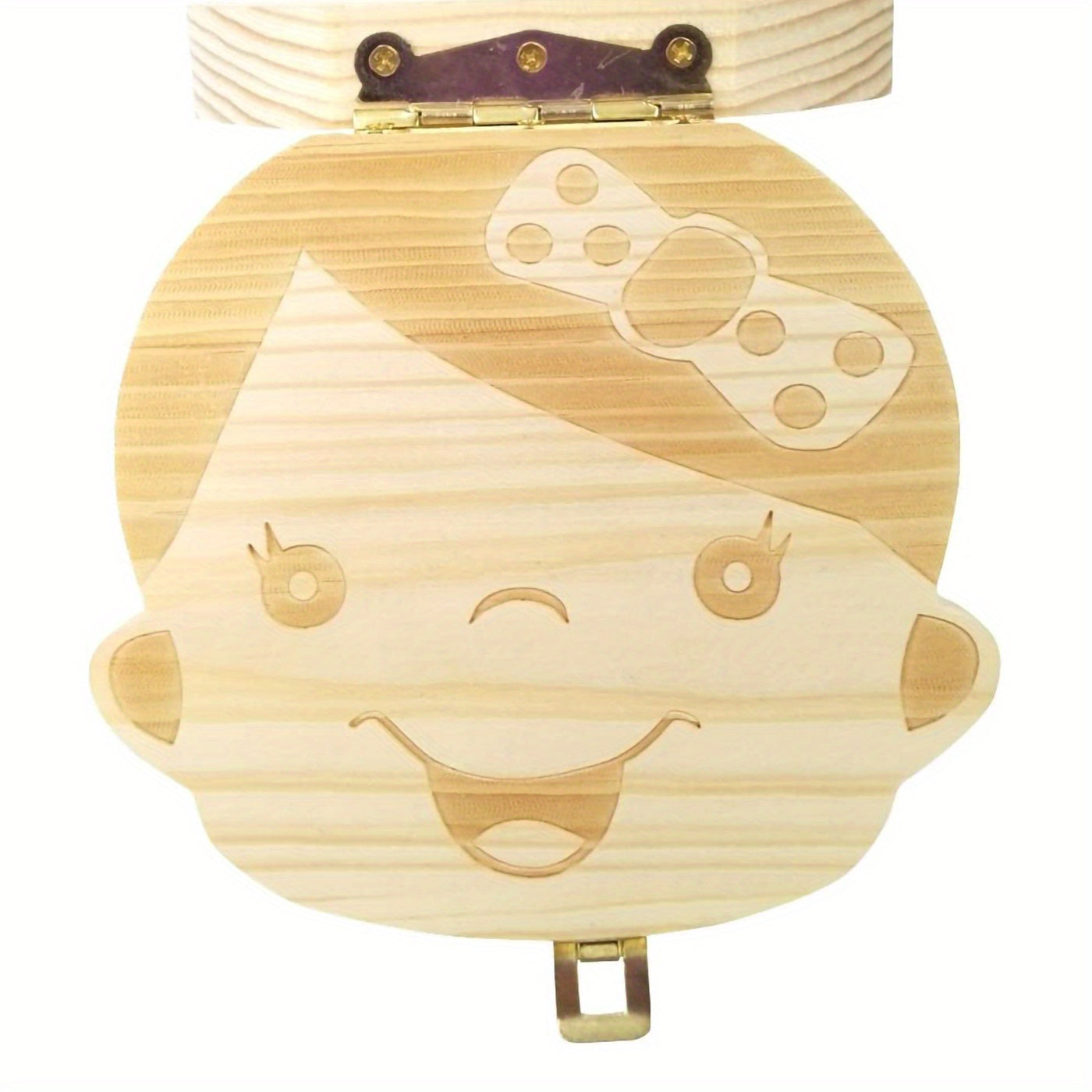 Baby Tooth Box Keepsake For Girls Wooden Tooth Storage And Saver Box