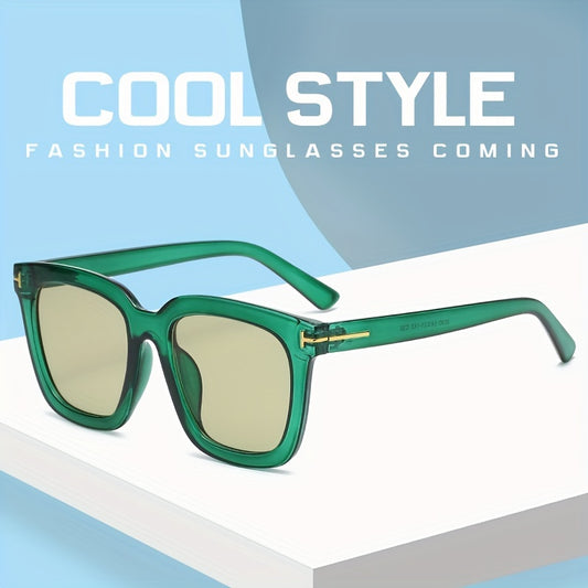 Square Frame Sunglasses Casual Props Beach UV400