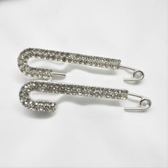 Rhinestone Safety Pins Brooches Women Girls Clothing Decoration