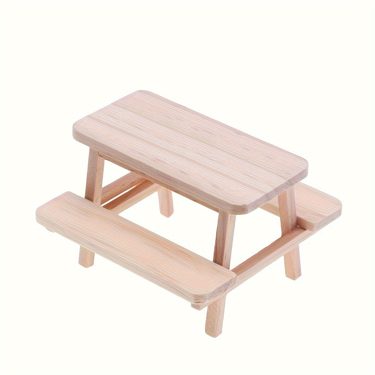 1:12 Scale Wooden Table & Chair Set Dollhouse Furniture Micro Doll Food Play Sce
