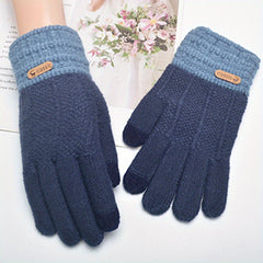 Warm Velvet Full Finger Gloves Touch Screen