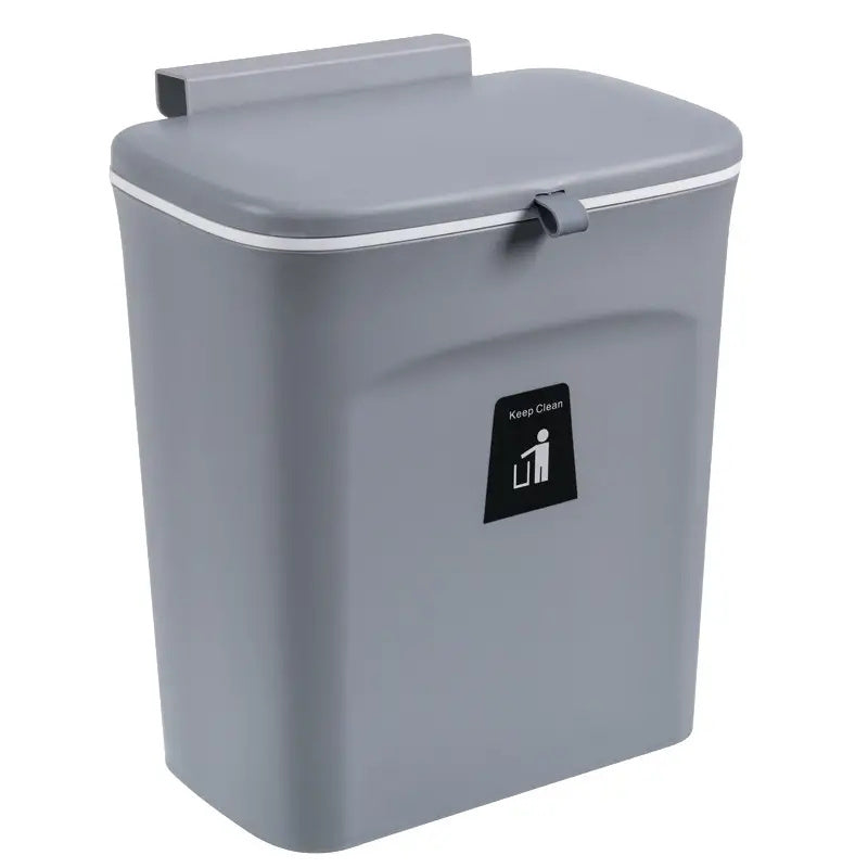 Hanging Trash Can Household Storage Bucket Flip Lid Sliding Trash Can