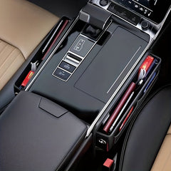 Car PU Leather Storage Box Front Seat Gap Padding