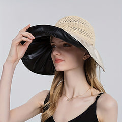 Foldable Wide Brim Visor Hat Summer UV Protection Sun Hat