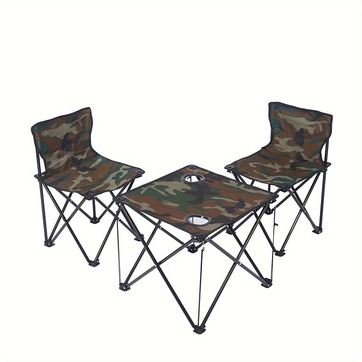 3pcs Folding Table & Chair Set Beach Camping Art Sketching Fishing