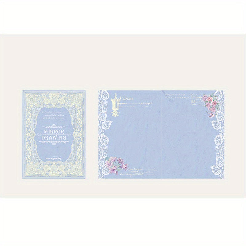 Heart Mirror Shadow Lace Theme Notebook