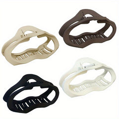 Matte Hollow Hair Claw Large Cloud Shape Hair Clip for Women