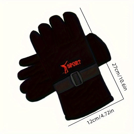 Men's Large Winter Warm Gloves for Outdoor Sports