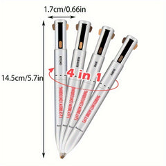 4-In-1 Long Lasting Makeup Pen - Lip Liner Eyeliner Eyebrow Highlighter
