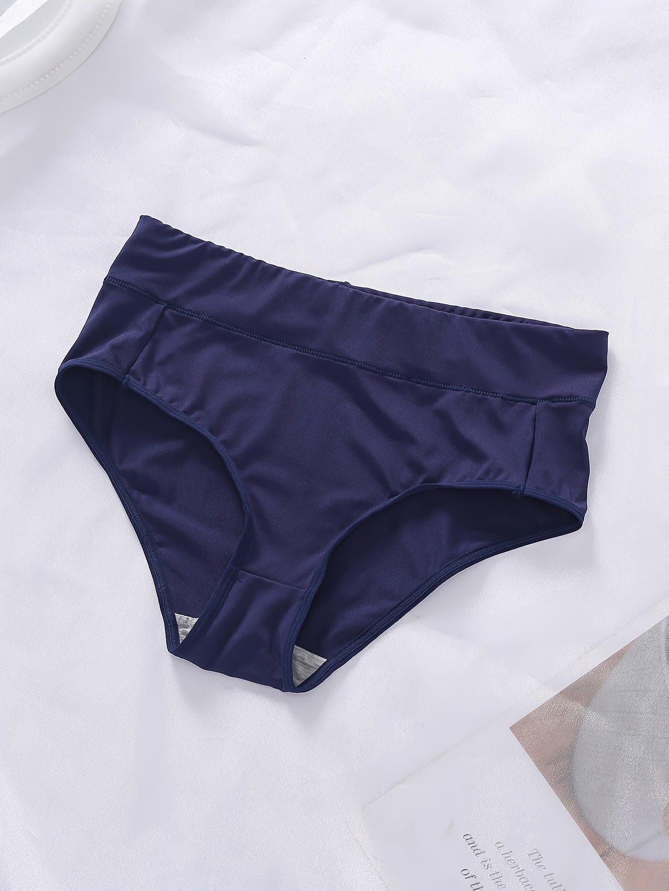 3 Pack Plus Size Panties Set Soft Solid Comfort Briefs