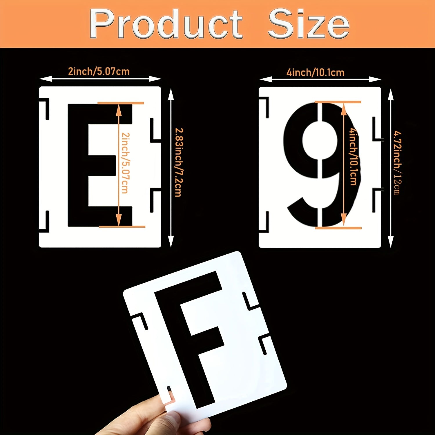 42pcs Letter Stencils Number Craft Stencils Reusable Alphabet Templates