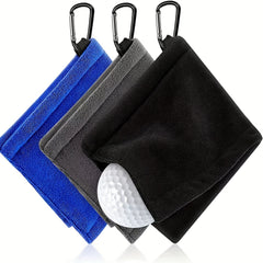 Golf Ball Cleaner Towel With Clips Golf Club Supplies