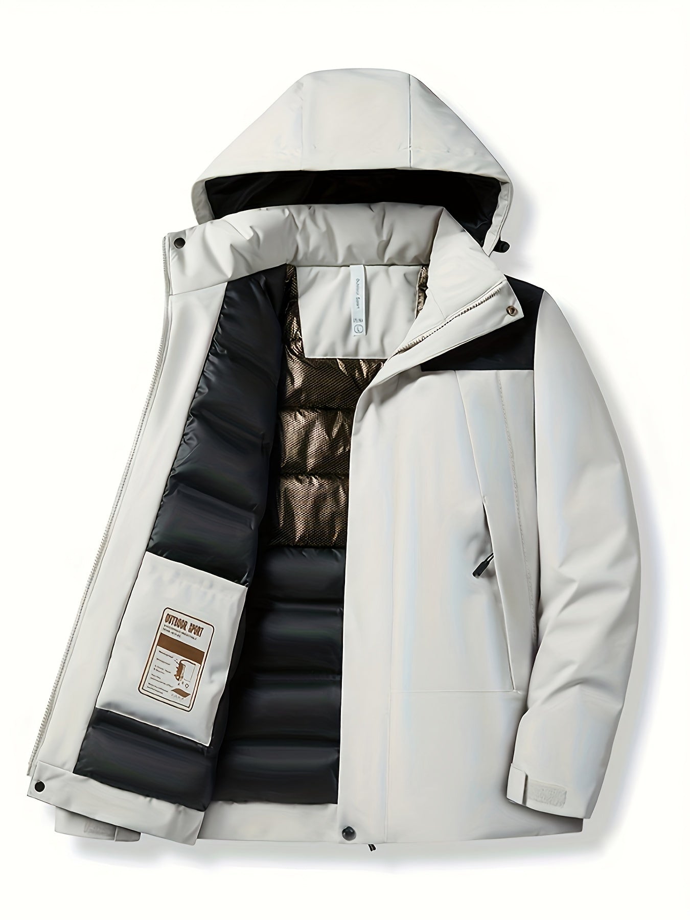 Women's Windproof Hooded Jacket for Fall & Winter