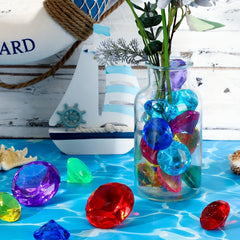 5 Diving Gemstone Pool Toys Set - Summer Swimming Party Love Underwater