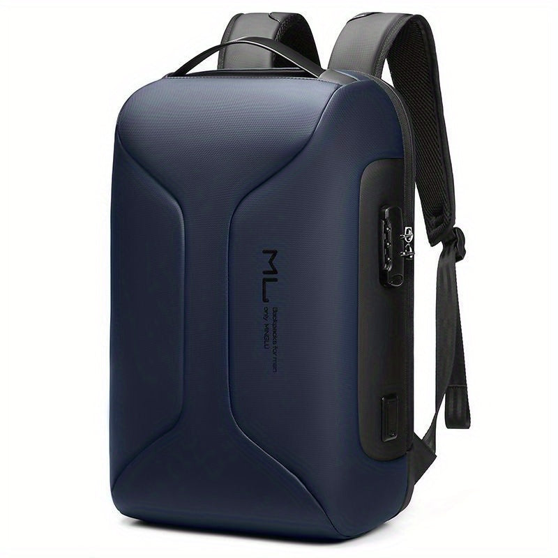 Men's Business Backpack USB Charging Anti Theft Lock Waterproof Bag Travel