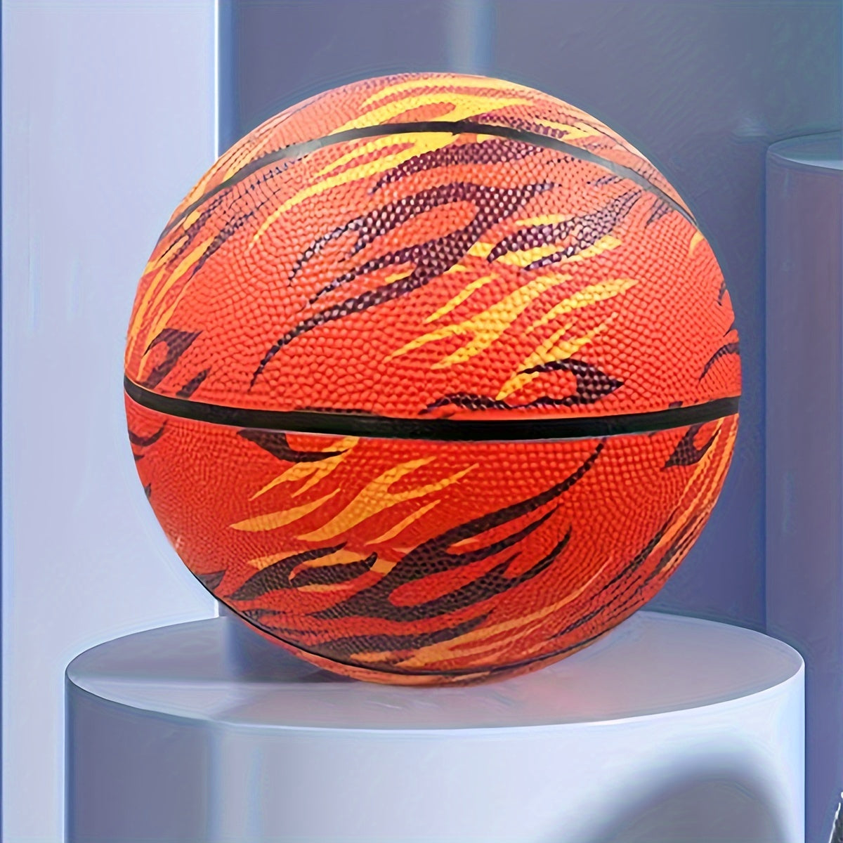 Size 7 Rubber Basketball for Competition Training Sports
