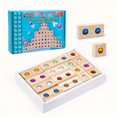Wooden Gemstone Building Blocks Educational Puzzle Toys