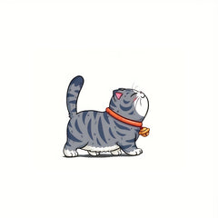 Cartoon Cat Sticker for Cars Motorcycles Water Bottles - Self Adhesive