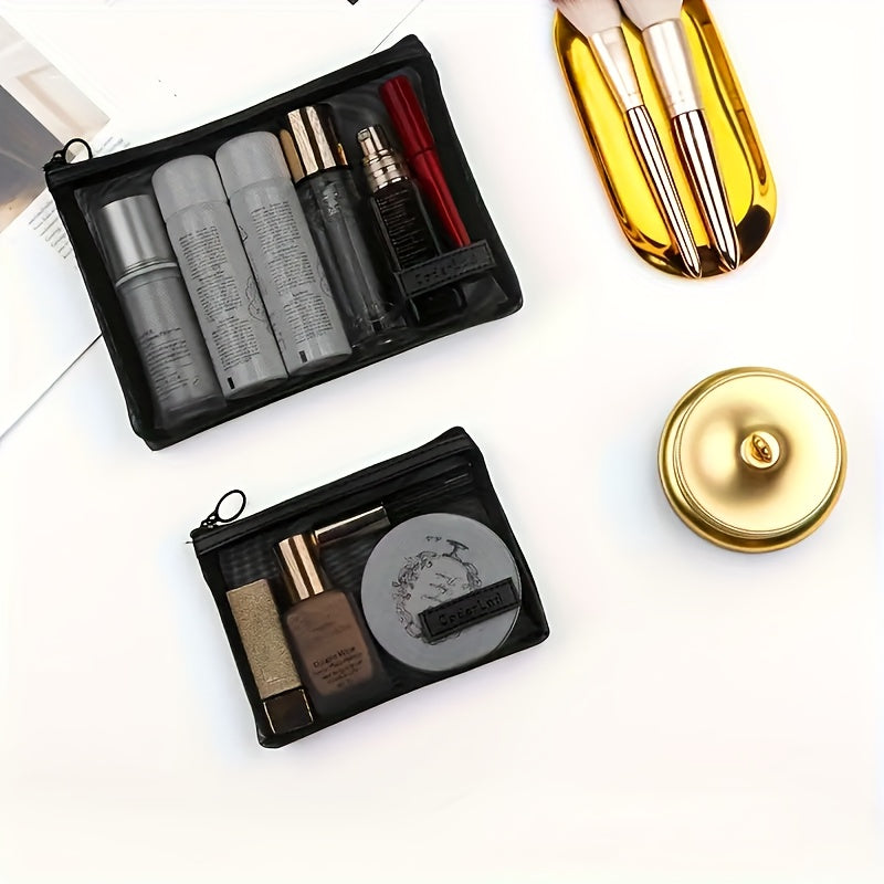 Mesh Makeup Bag Mesh Pouch Cosmetic Organizer Pouch 3 Sizes