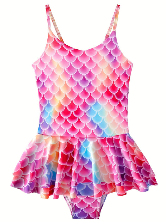 Mermaid Swimsuit for Girls Fish Scale for Pool and Hot Spring Fun