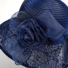 Mesh Breathable Bucket Hat Sunshade Flower Decor Hats For Women