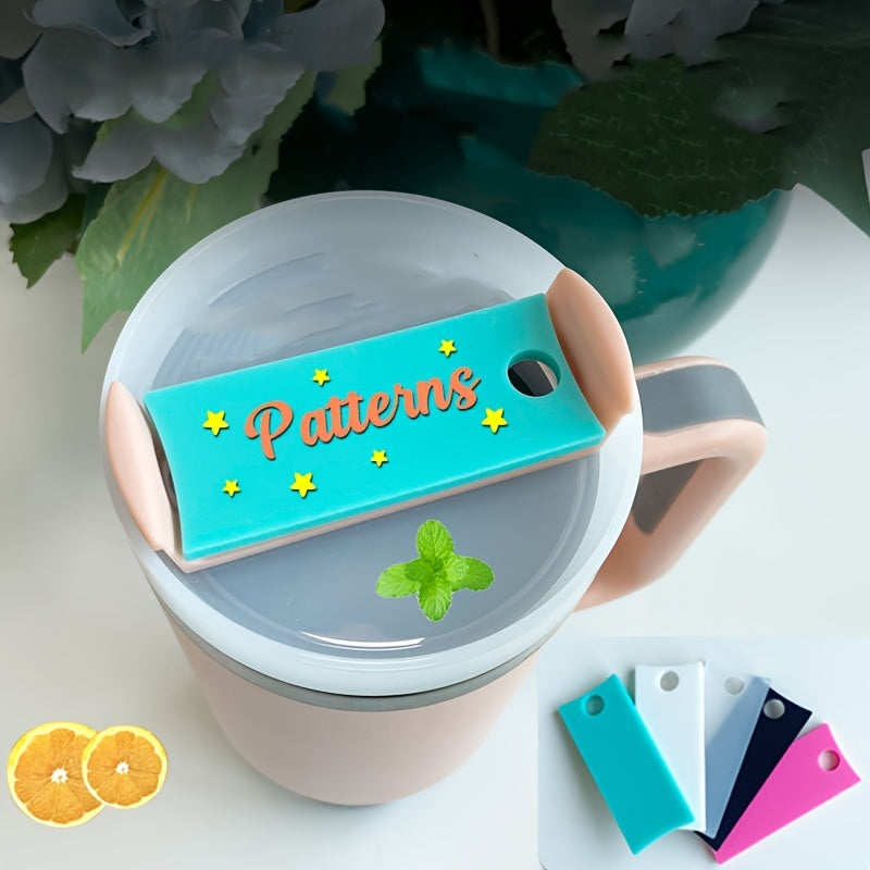 2pcs Silicone Name Tag For Tumblers Cup ID Accessories
