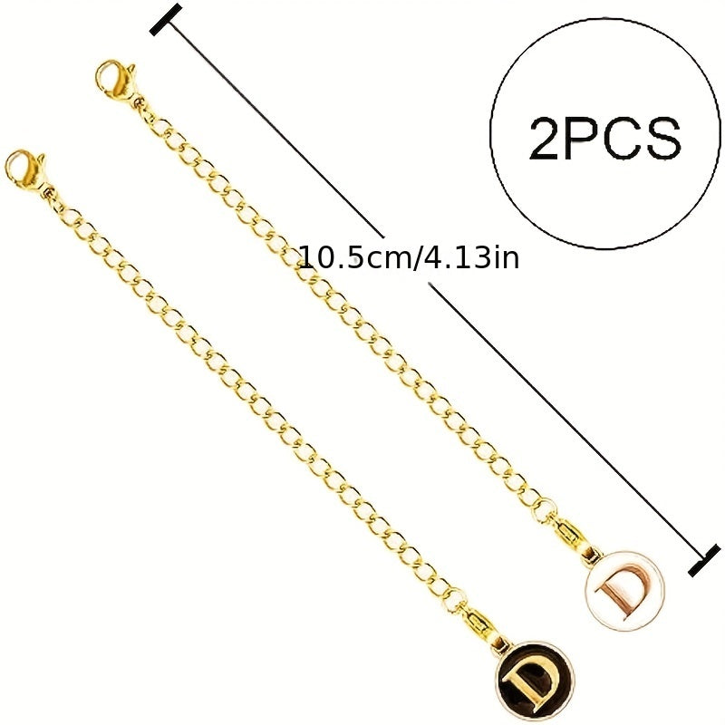 2pcs Letter Charm for Tumbler Cup Decoration Pendant Chain, Initial Accessories