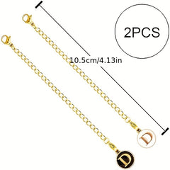 2pcs Letter Charm for Tumbler Cup Decoration Pendant Chain, Initial Accessories