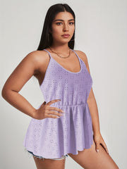  Casual Tank Top Women Nipped Waist Ruched Cami Top
