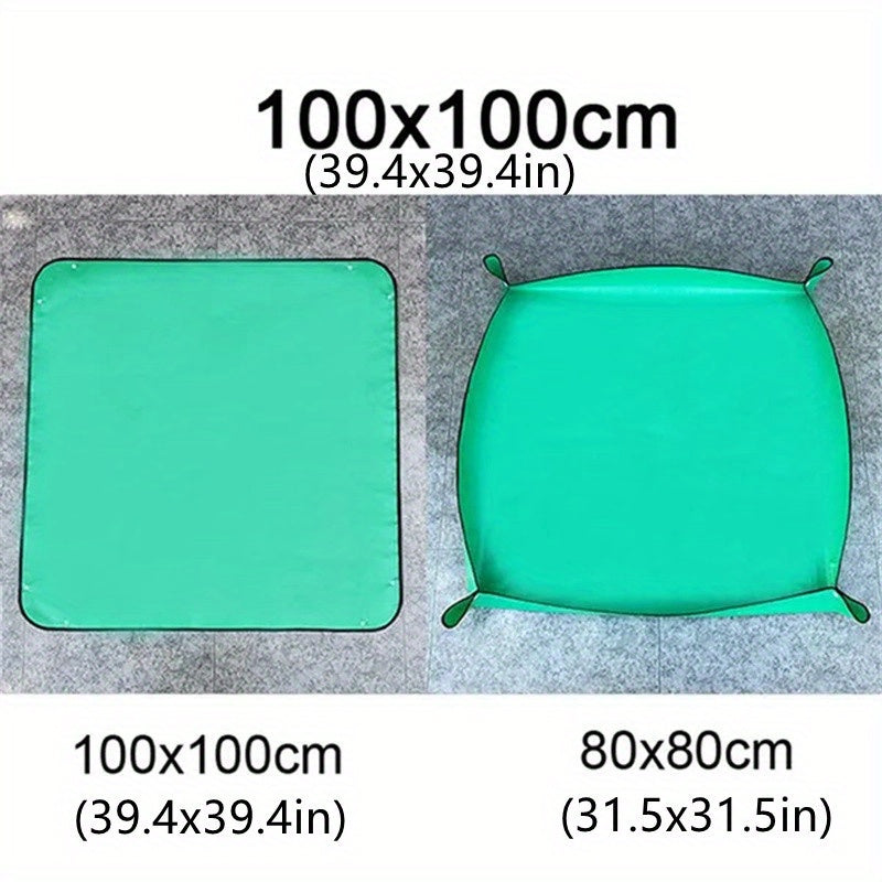 Waterproof Planting Mat PE Gardening Potting DIY Foldable Flower Plant Transplan