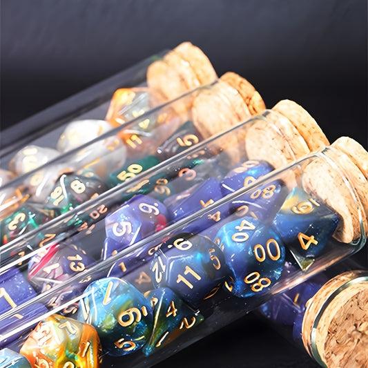 7pcs Magic Polyhedral Dice Set For Fantasy Table Games