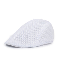 Men's Breathable Mesh Beret Spring Autumn Outdoor Work Cap
