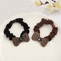 Rhinestone Hair Tie Elastic Hair Bands Ponytail Holder