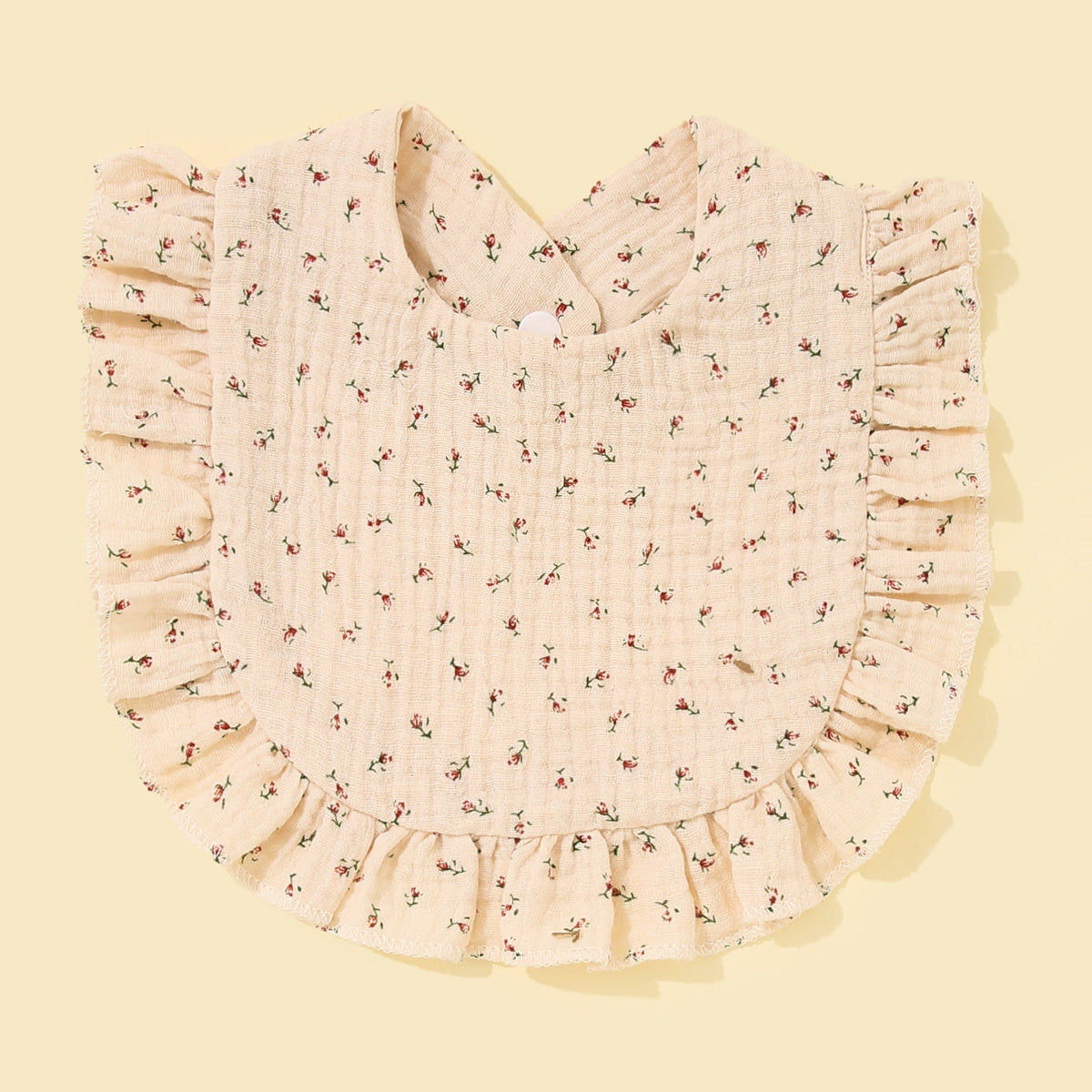 Baby Heart Flower Waterproof Snap Button Water Towel