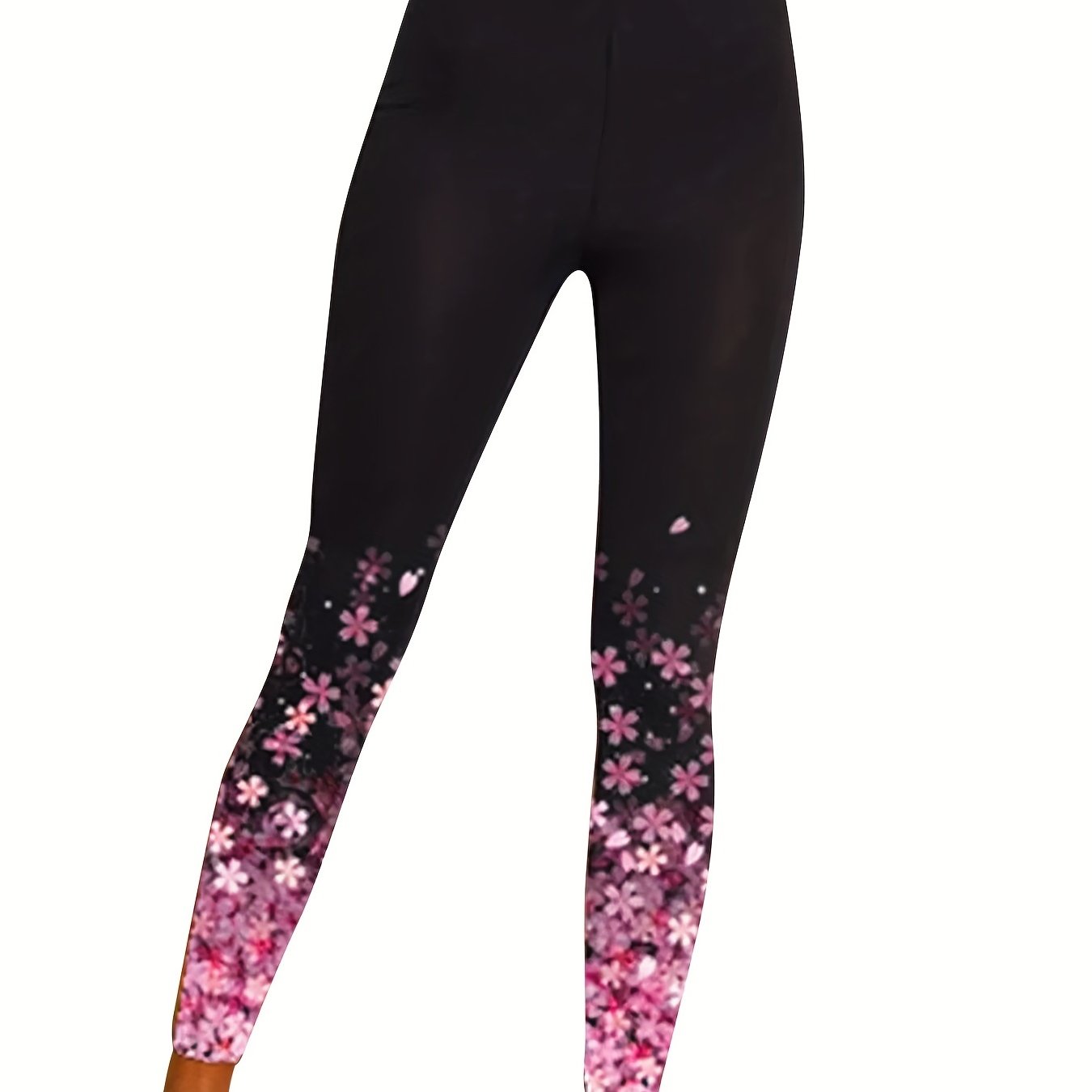  Colorful Graphic Print High Rise Skinny Leggings