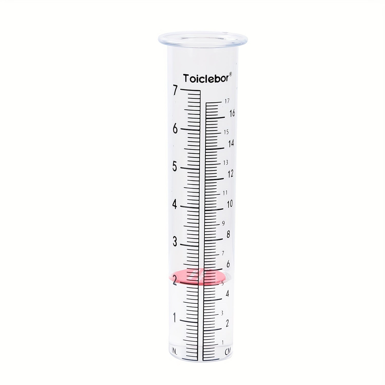 Rain Gauge Replacement Tube 17 Capacity with Red Float Marker