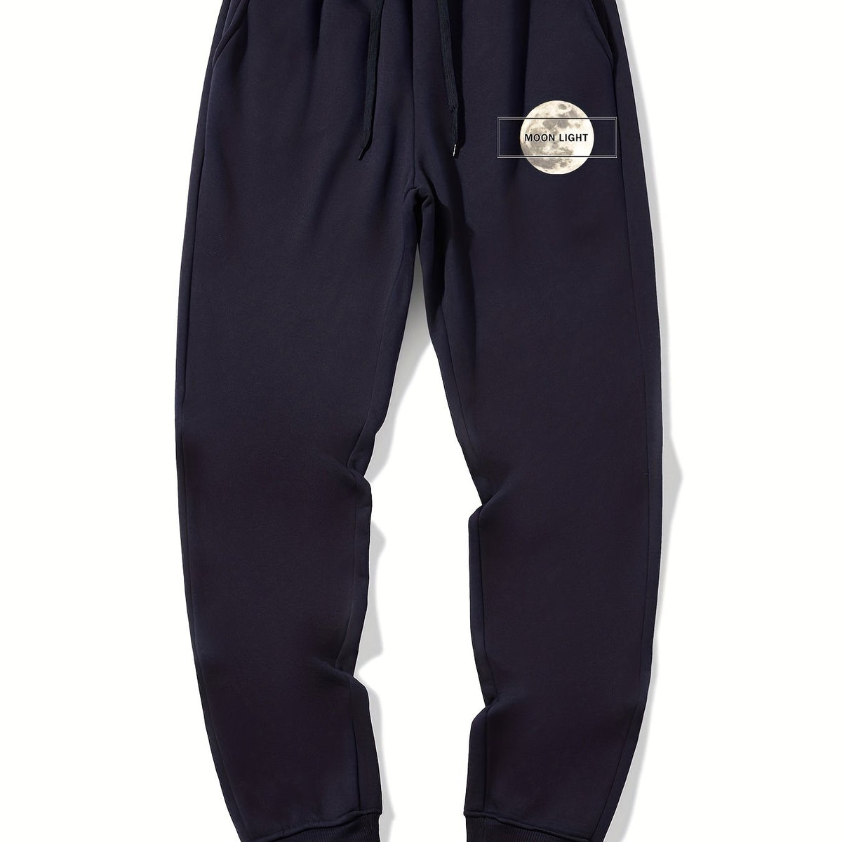 Moon Pattern Casual Stretch Joggers Men s Sweatpants