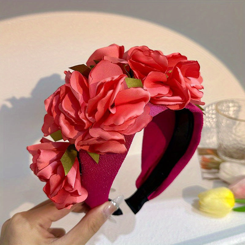Boho Flower Headband for Women - Sweet Hair Band for Party Prom