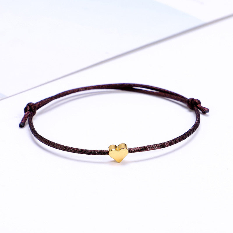 Adjustable Heart Charm Bracelet for Women Girls