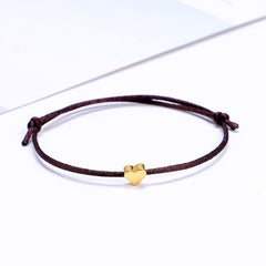 Adjustable Heart Charm Bracelet for Women Girls