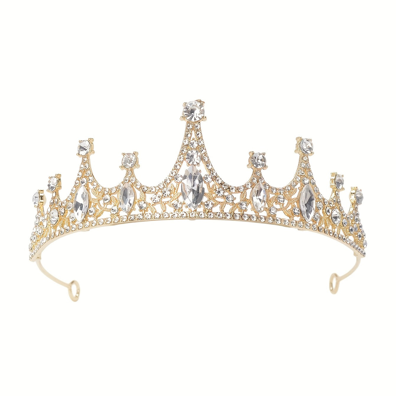 Crystal Bridal Tiara Crown Bride Headband Wedding Hair Jewelry