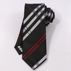 Men's Casual Plaid Striped Necktie