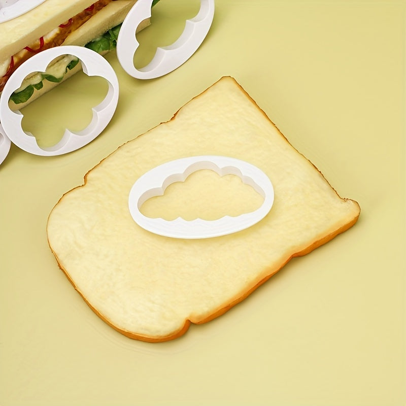 5pcs Cloud Biscuit & Chocolate Mold Set Kitchen Cake DIY Baking Utensils