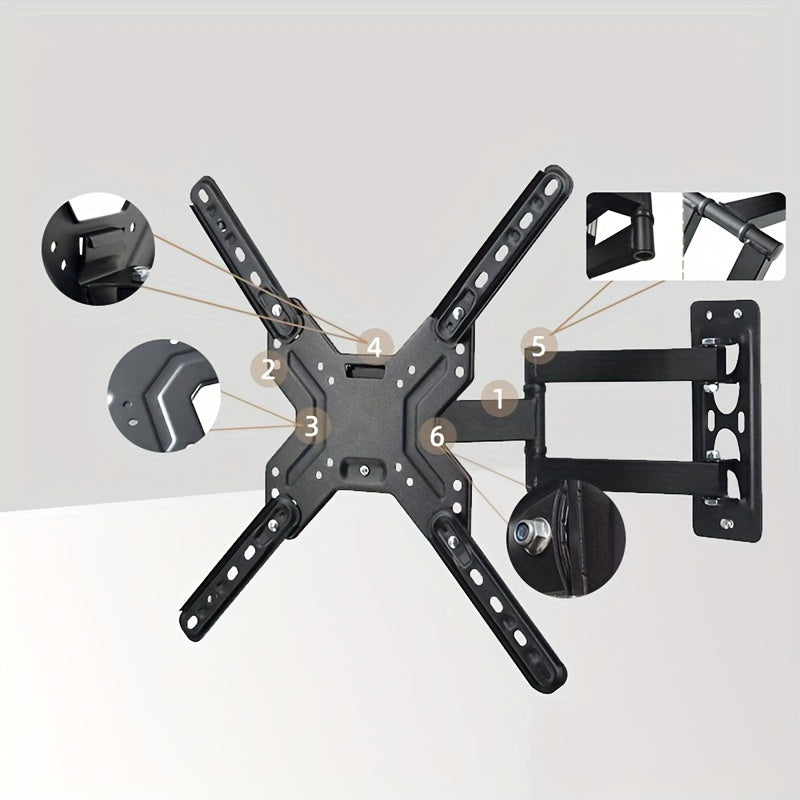 Adjustable TV Wall Mount Bracket for 66-152.4 cm TVs