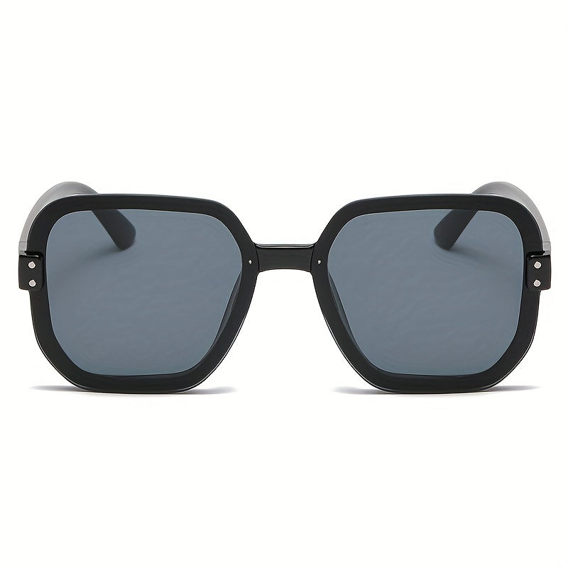 Large Square Sunglasses Rivet Summer UV400 Sun Shades Glasses