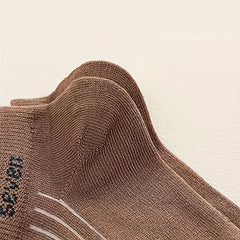 5 Pairs Kids 'Seven' Print Ankle Socks Boys Girls Thin Cotton Striped Boat Socks