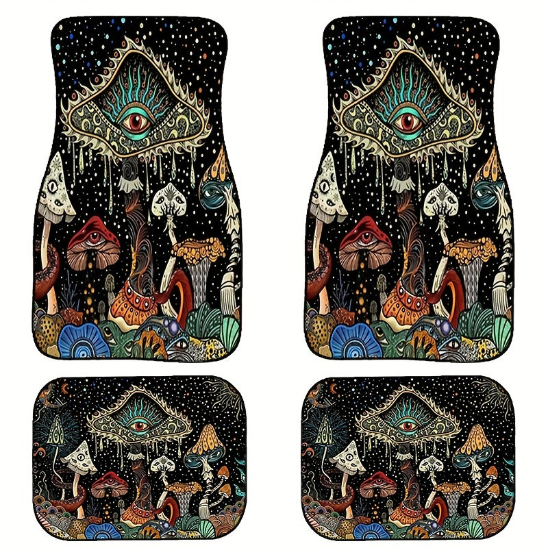 4pcs Car Floor Mats Non-slip Water absorbent Stain resistant Mats