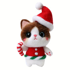 Wool Needle Felting Kit Cat Doll for Beginners