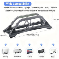 Vertical Laptop Stand Automatic Grabbing Laptop Stand Space Grey